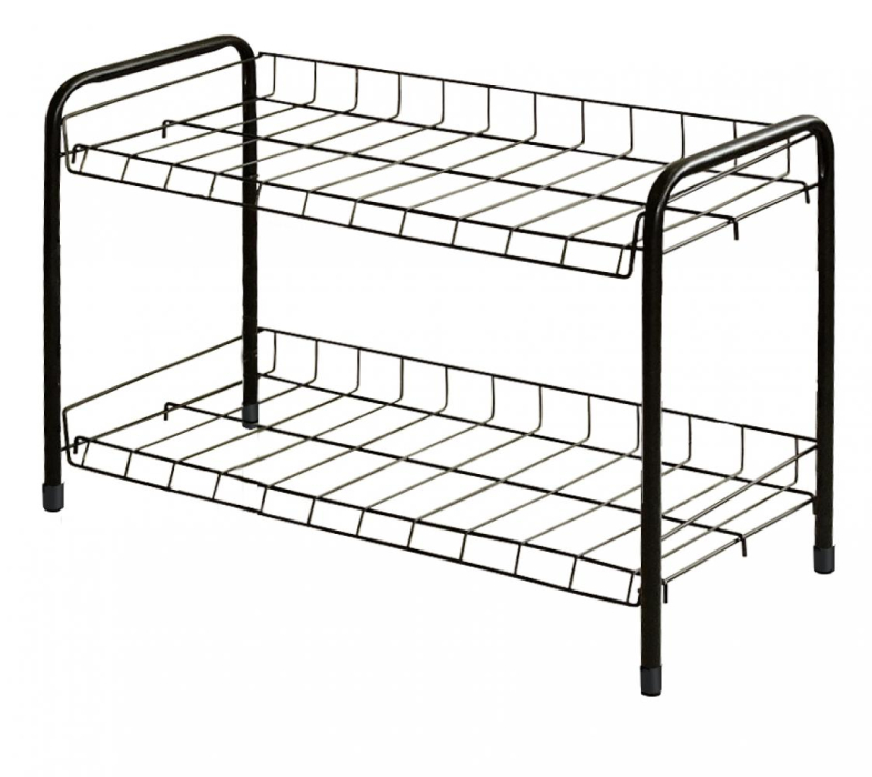 Обувницы, Этажерка для обуви разборная низкая 2 полки 660х280х440мм