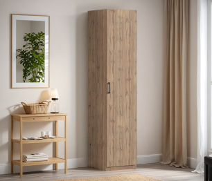 Шкаф однодверный Макс 500 мм, вариант №1 (ЛДСП, дуб вотан)