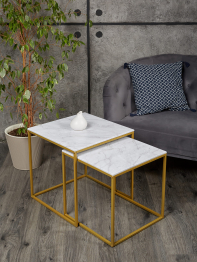 Комплект из двух квадратных журнальных столиков М002.0В70