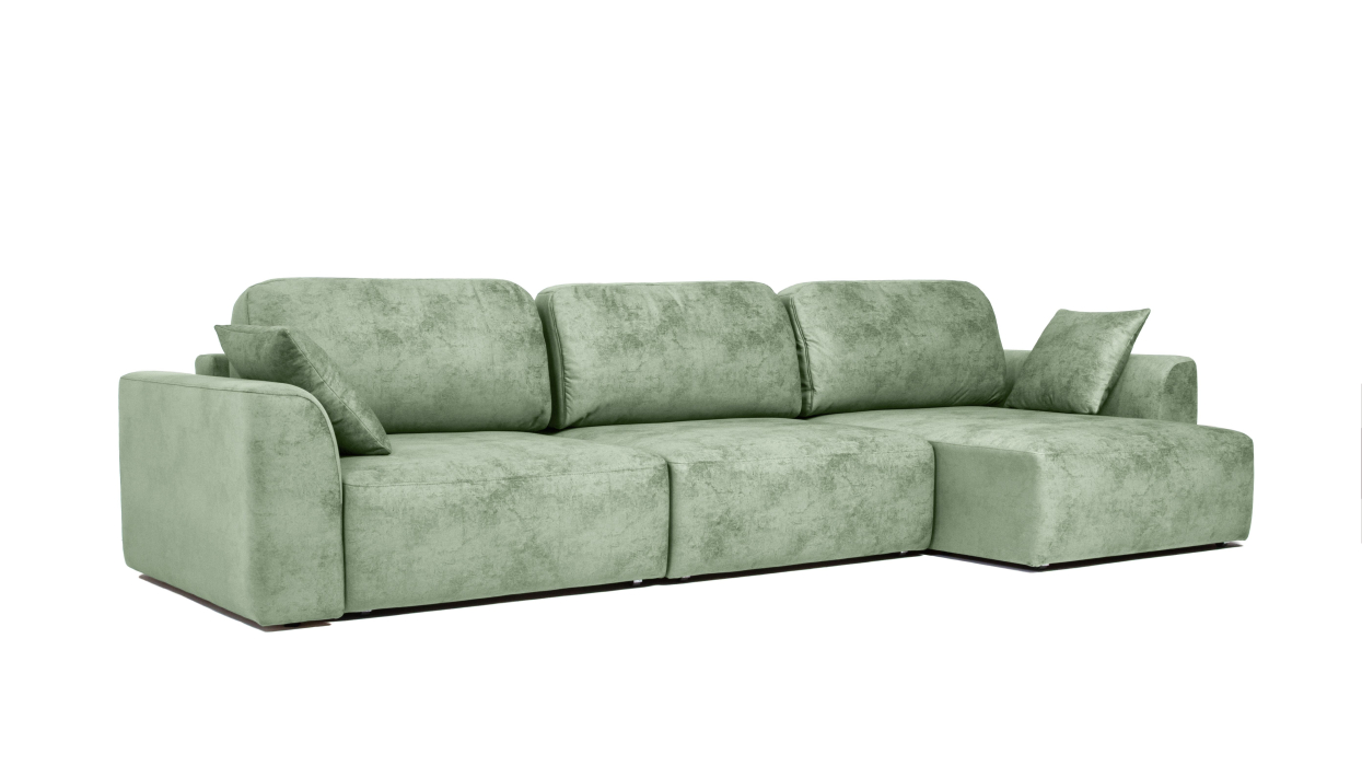 Диваны угловые в гостиную, Диван угловой Trump, велюр