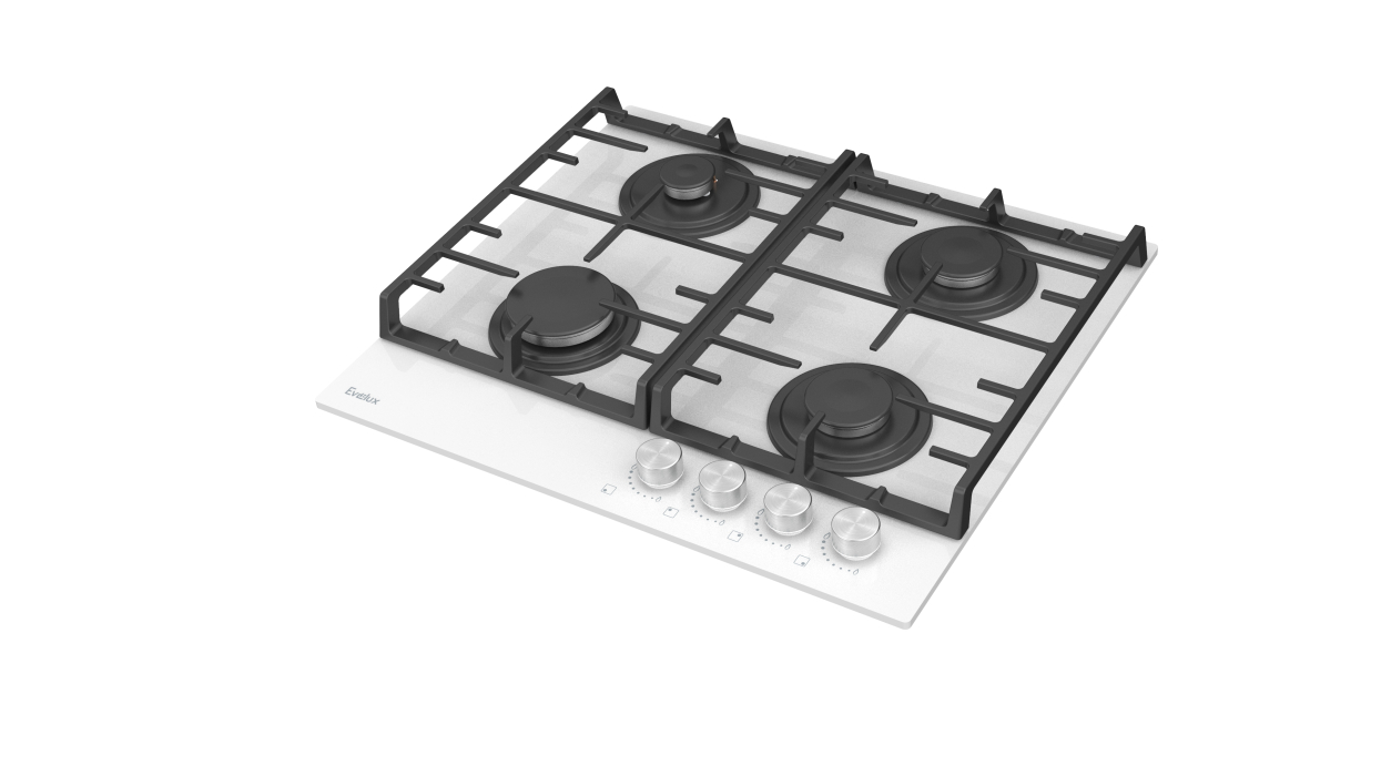 Встраиваемые варочные панели, Варочная панель газовая EVELUX HEG 600 WG