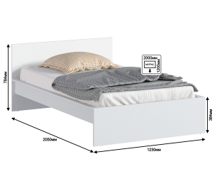 Кровать (1200) Леон/Бруклин СБ-3367