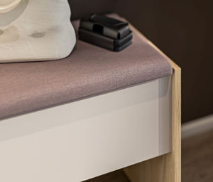 Пуф Афина СБ-3319 Дуб Винченца,Кашемир серый