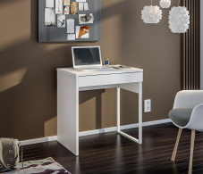 Прямые компьютерные столы, Стол Мика СБ-3308 Белый