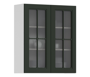 MODERN шкаф навесной со стеклом 2 дв 80х93 см