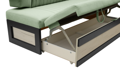 Прямой кухонный диван Парус 181 Дуб крафт белый