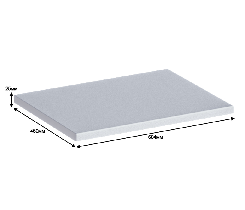 Аксессуары для ванной, Столешница Люкс СБ-3166 Белый глянец