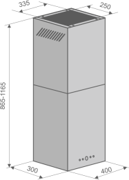 Кухонная вытяжка Konigin Geometry Glass