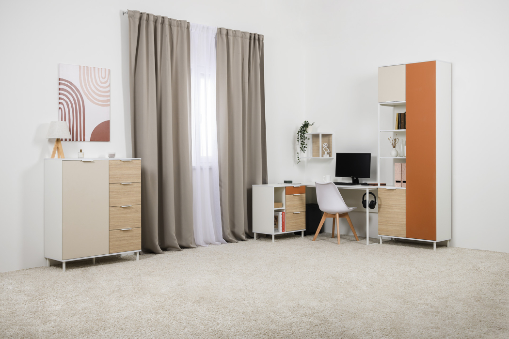 Детские тумбы, Тумба Марвэл 16.160, белый, плэйн, безмолвная пустыня