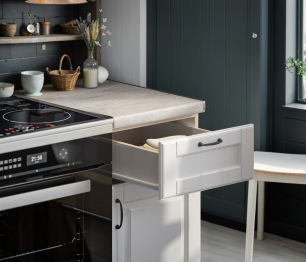 Кухонный гарнитур Регина24 Бежевый песок/МДФ Белоснежный/МетрополитанR5