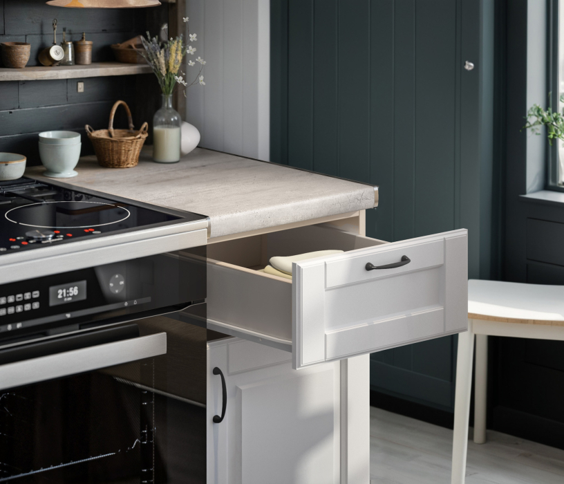 Кухонные гарнитуры, Кухонный гарнитур Регина24 Бежевый песок/МДФ Белоснежный/МетрополитанR5