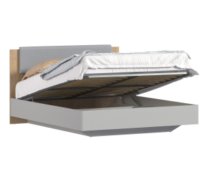 Кровать с подъемным механизмом (1600) Милан СБ-3269 Серый,Дуб Гамильтон