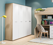 Для одежды, Шкаф 4-х дверный Мамбо