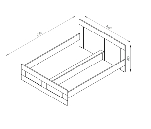 СИРИУС кровать двойная 140х200 RU