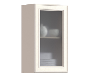 Классика шкаф навесной со стеклом 1 дв 40х72 см