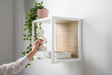 Полка Марвэл 16.487, белый, плэйн