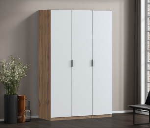 Шкаф трехдверный Макс 1500 мм, вариант №2 (ЛДСП, корпус дуб вотан)