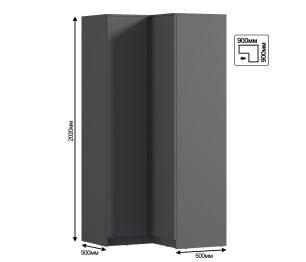 Шкаф угловой Леон СБ-3365