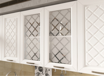 Кухня Агава 2,0 м Акация Белая/Мята МДФ