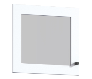 Твин СБ-3386 Фасад со стеклом Белый