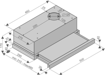 Кухонная вытяжка Helena White 60