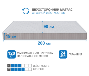 Матрас Тропикана-Феникс в скрутке 900х2000