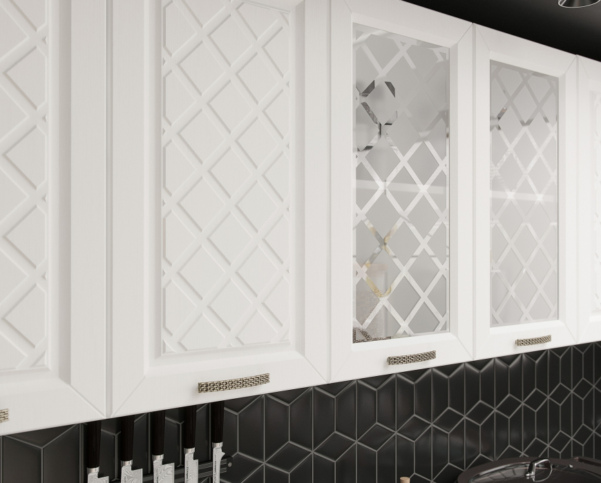 Кухня 2 метра, Кухня Агава 2,0 м Акация Белая МДФ