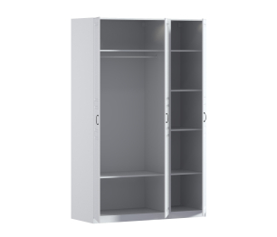 Шкаф трехдверный Макс 1500 мм, вариант №1 (ЛДСП/МДФ)