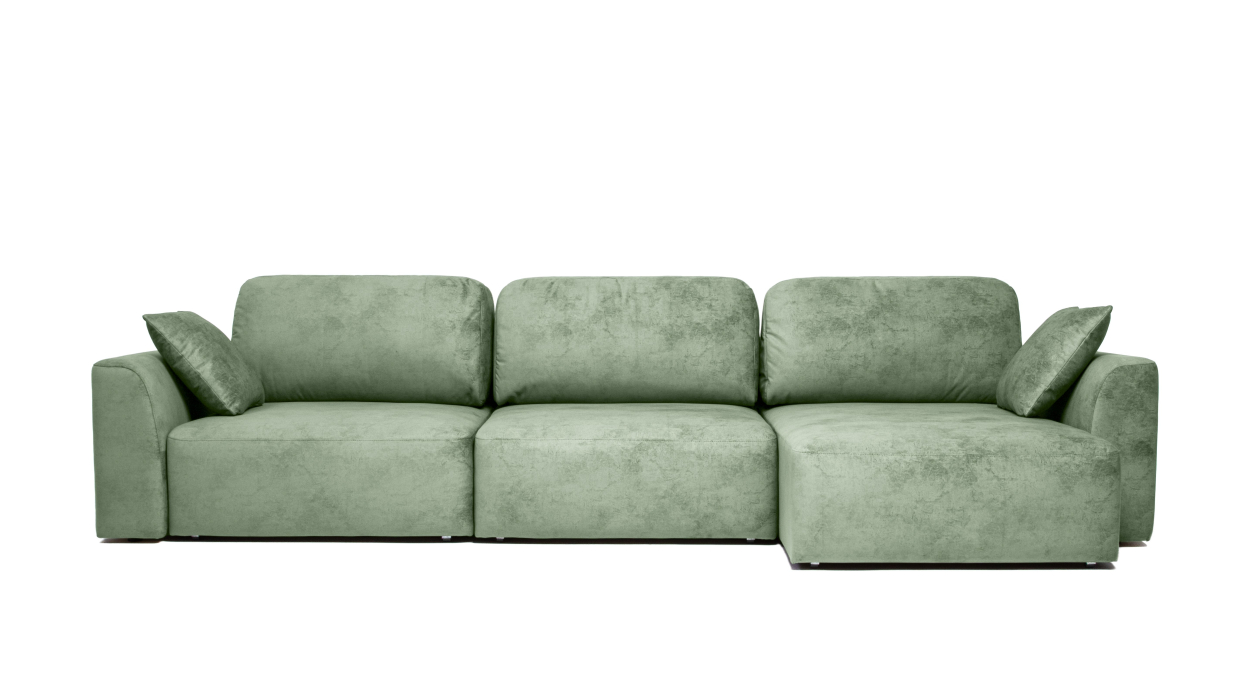 Диваны угловые в гостиную, Диван угловой Trump, велюр