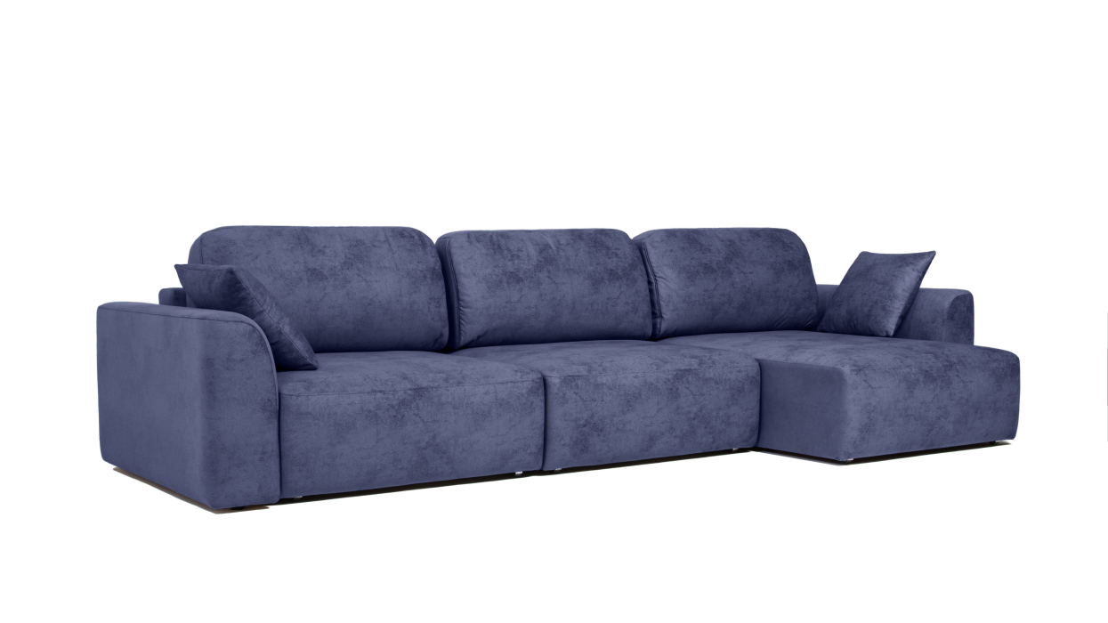 Диваны угловые в гостиную, Диван угловой Trump, велюр