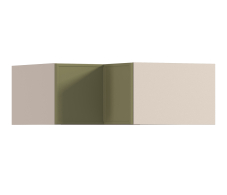 Квадро, Квадро шкаф навесной угловой 2 дв 90х36 см