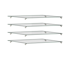 Шкафы пеналы, Комплект полок (4шт) Амалия СБ-3029