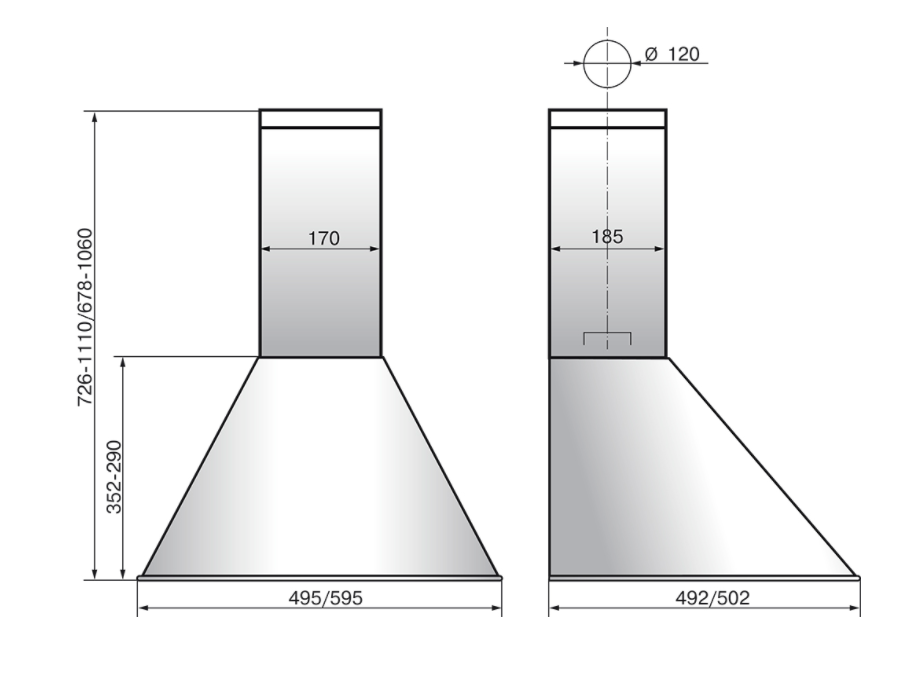 Вытяжки, Кухонная вытяжка ELIKOR Эпсилон 50Н-430-П3Л