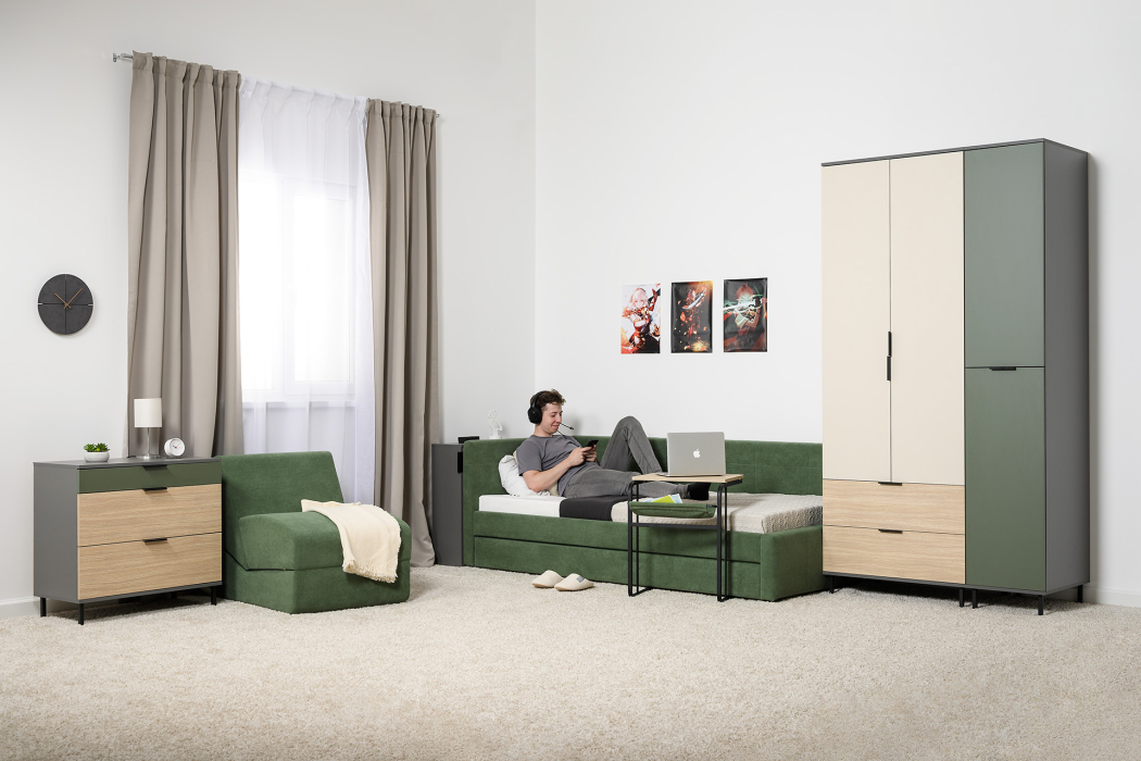 Детские тумбы, Тумба выкатная Марвэл 16.159, темно-серый