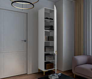 Комплект для гостиной с пеналами Ассоль, Белый