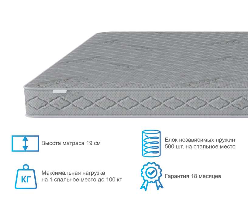 Другие размеры, Матрас Сити - Бормио 800*1900