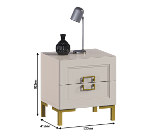 Тумба Ассоль СБ-3436 Кашемир серый/МДФ Кашемир