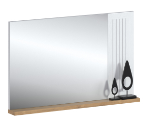 Зеркало Монтана СБ-3546 Белый Альпийский,Дуб Гамильтон/МДФ Дуб Белый