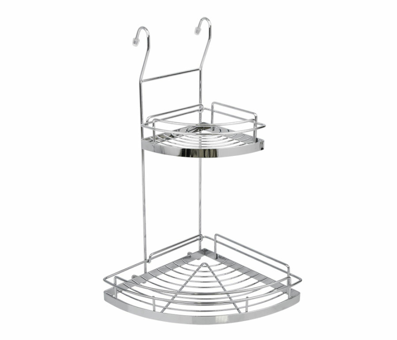 Аксессуары для кухни, Полка угловая 2 яруса (мал и бол) 23*43,5*23 см (12)