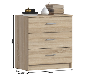 Комод Терра (Лофт) СБ-2964 Сонома