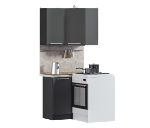 Кухонный гарнитур Ангелина угловая Диамант серый