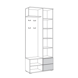Шкаф комбинированный Куба 10.14