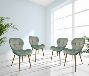 Стул Marcel металл под дерево/ткань (BOX-4)