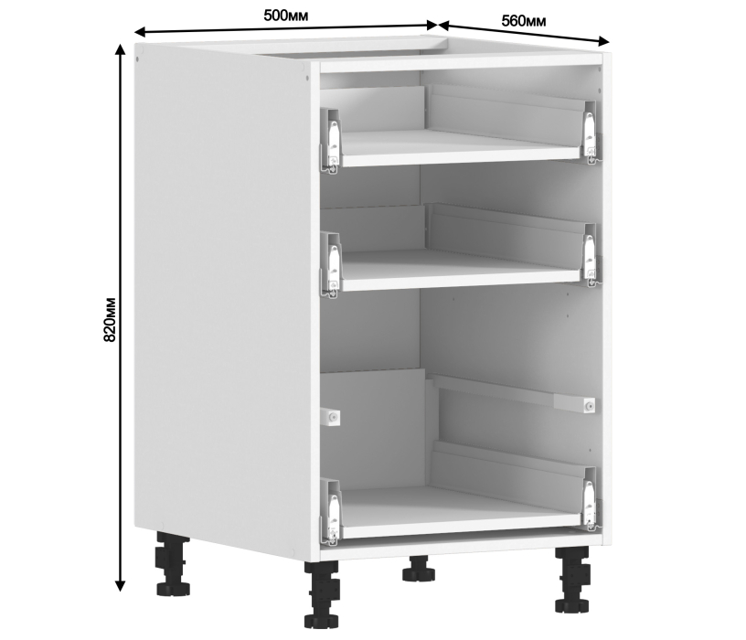 Корпус, Регина корпус для стола 2 ящ 50х82 см