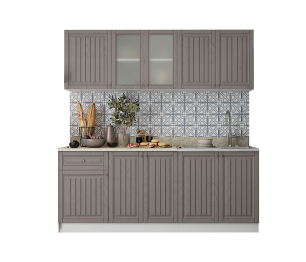 Кухня Хозяюшка 2,0 м Трюфель МДФ