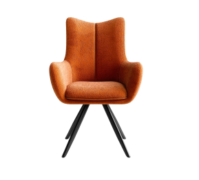 Стул 351 поворотный BL07 терракотовый, ножки черные