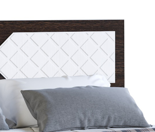 ЛДСП Кровать НИКОЛЬ 1,4 Венге-Лиственница светлая