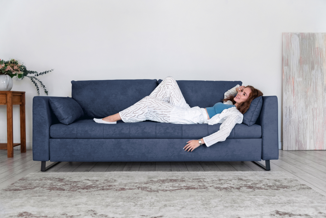 Диваны кровати со спальным местом, Прямой диван Marrit, велюр