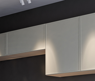 Кухонный гарнитур Регина Квадро Песочный / Латте 2,8 м