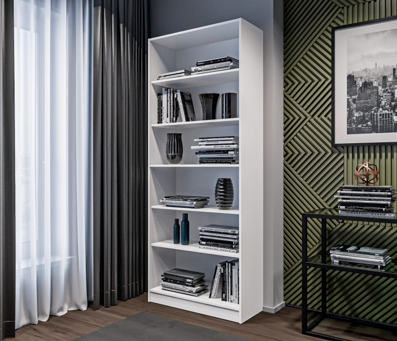 Стеллажи, Стеллаж Твин СБ-3373 Белый